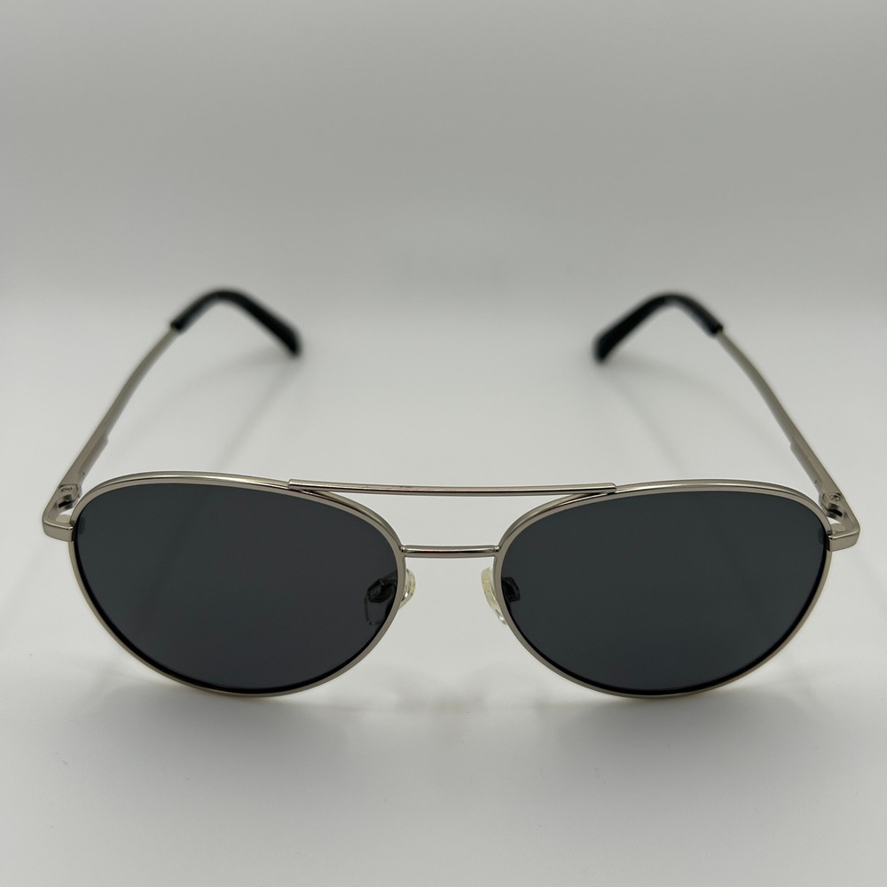 Vince Camuto Aviator Sunglasses Silver Metal Black Temple Tips VM591 SGSS